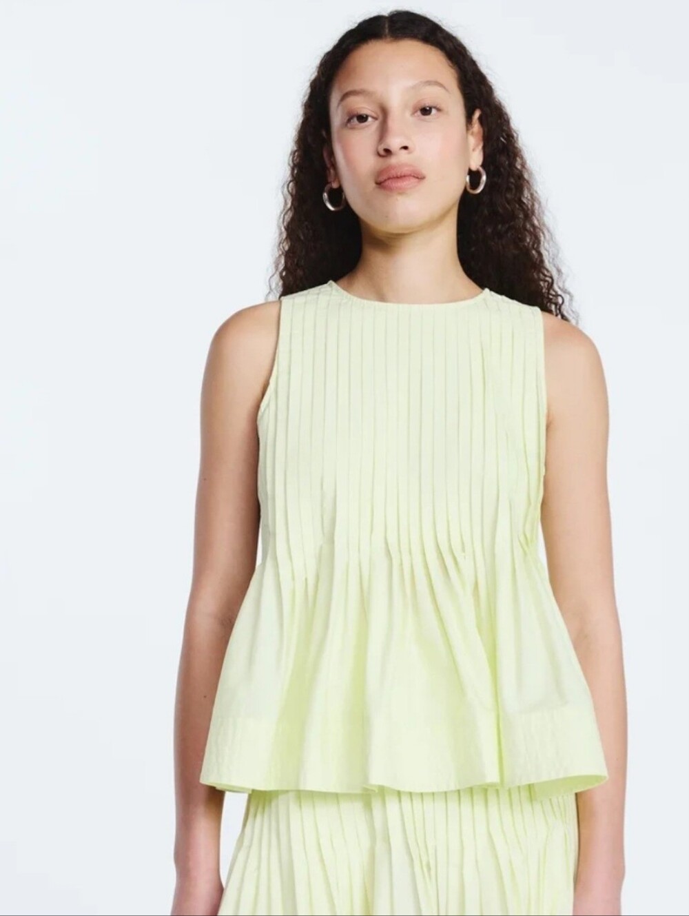 NWT Free Assembly Sz XXL Sleeveless Pintuck Peplum
